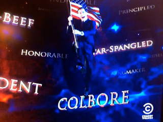 Illustration for article titled Gwen Stefani's Name Flub Gets Memorialized in Colbert Report Intro